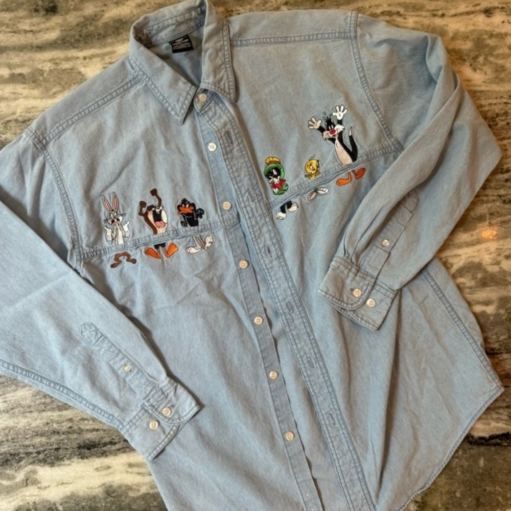Vintage Warner Bros. Studio Denim Shirt